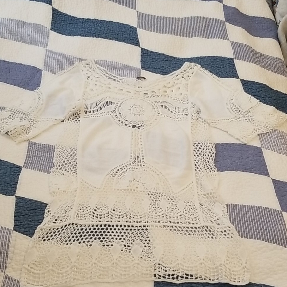 Calzedonia Beach Coverup Dress Crochet Size Small